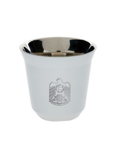 Buy 2-Piece Set Pola UAE Stainless Steel Cup White 85ml in UAE