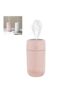 اشتري Essential Aromatherapy Colourful Lights Humidifier Diffuser 300 مل 2 وات HF37P وردي في الامارات