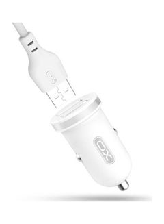 Buy Tz08 Car Charger With Micro Cable White in Egypt