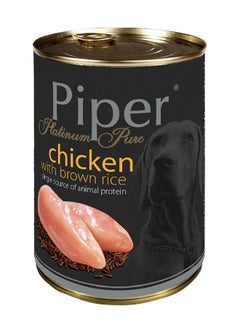 Buy Platinum Food Pure Chicken With Brown Rice Black 400grams in UAE