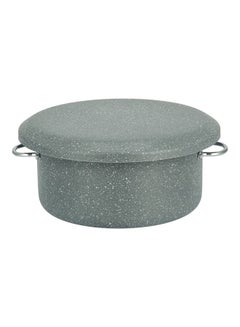 Buy Non Stick Casserole With Lid Grey 28cm in Saudi Arabia