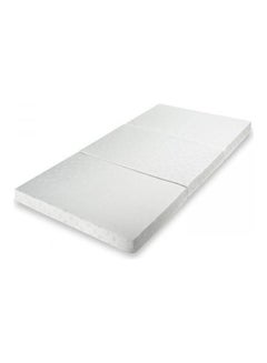 Buy 3-Piece Medicated Quilted Folding Mattress White 180x90x7cm in UAE