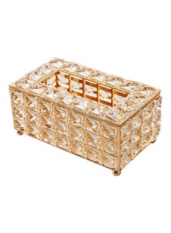 Buy Crystal Tissue Box Artificial Paper Rack Holder Home Decor Clear 19 x 11 x 10cm in UAE