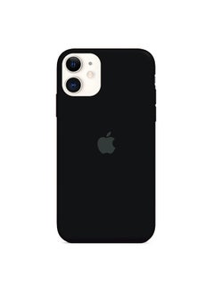 Buy Silicone Cover Case for iphone 12 Mini Black in UAE