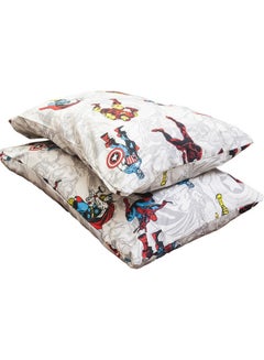 Buy 2-Piece Super Soft Avenger Pillows Set for Kids – Polyester Multicolour 50 x 75cm in UAE