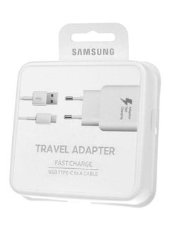 Buy Adaptive Fast Charging Travel Adapter with USB Type-C Cable EP-TA300CWEG EU 2 Pin White in Egypt