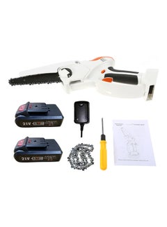 Buy 6 inch Mini Chainsaw Cordless Battery with 2 Replacement Chains and Accessories Multicolour 49.50 x 9.00 x 22.00cm in Saudi Arabia