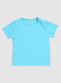 Buy Round Neck T-Shirt Light Blue in UAE