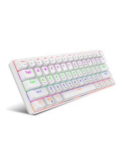 اشتري لوحة مفاتيح ميكانيكية RGB من 61 مفتاحاً مزودة بثلاثة أوضاع أبيض في الامارات