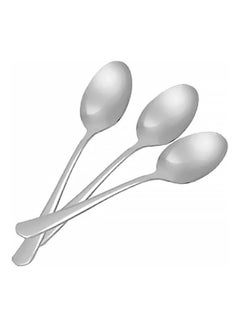 Buy 3-Piece Tea Spoon Set Silver 10x5x1cm in Saudi Arabia