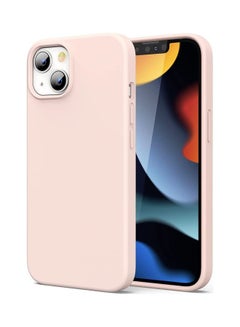 Buy Silicone Protective Case For iPhone 13 6.1 inch Pink in UAE