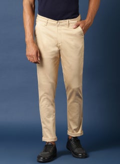 Buy Slim Fit Pants Beige in UAE