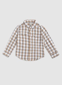 Buy Baby Boys Collared Neck Short Sleeve Shirt Multicolour in UAE