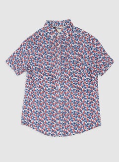 Buy Baby Boys Collar Neck Shirt With Short Sleeve Multicolour in UAE