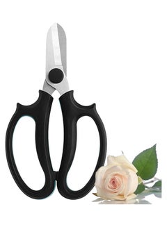 اشتري Stainless Steel Garden Flower Scissors Black 25x12.5x2.5cm في السعودية