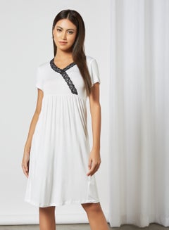 Buy Stylish Long Evening Maxi Dress White in UAE