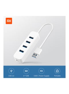 Buy Multi 4 USB Splitter High Speed Hab White in UAE