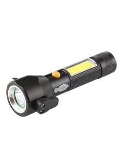 Buy 10W 450 Lumens IPX4 Waterproof Rechargeable LED Flashlight With Safety Hammer And 3-Modes in UAE