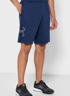 Buy Tech Graphic Shorts Navy in Saudi Arabia