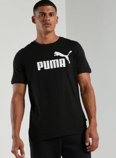 Buy Crew Neck T-Shirt Black in Saudi Arabia