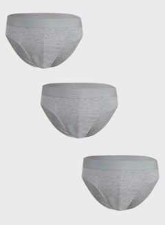 Buy 3 Pack Essential Briefs Grey in UAE