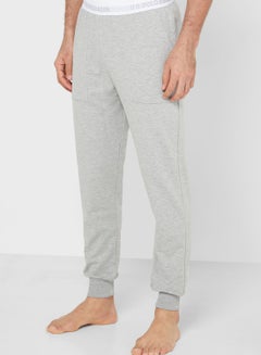 Buy Logo Band Joggers Grey in UAE