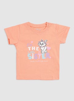 Buy Casual Disney Graphic T-Shirt Peach in UAE