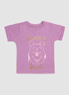 Buy Baby Girls Crew Neck T-Shirt Lilac in UAE
