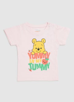 Buy Disney Printed T-Shirt Baby Pink in Saudi Arabia