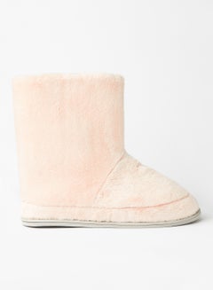 اشتري Plush Slip-On Boots Pink في الامارات