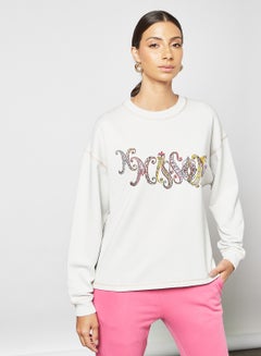 Buy Graphic Front Sweatshirt White in UAE