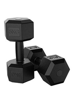 Buy 2-Piece Gym Body Workout Dumbbell Set 10kg in UAE