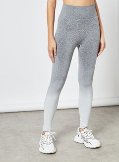 Buy Ombre Seamless Leggings Grey in UAE