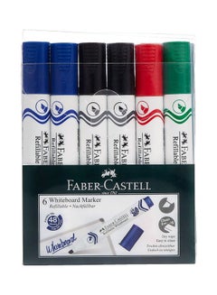 Buy Pack Of 6 Whiteboard Markers Multicolour in UAE