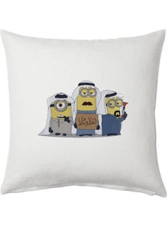 Buy Minions Printed Cushion Polyester Multicolor 40x40cm in UAE