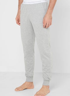 Buy Logo Band Joggers Grey in UAE