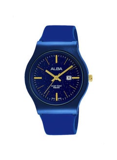 اشتري ساعة يد بعقارب مقاومة للماء بتصميم دائري وسوار من السيليكون طراز AH7U65X للنساء في مصر