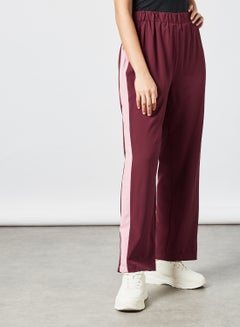 Buy Modest Comfortable Pants With Side Tape Red in UAE