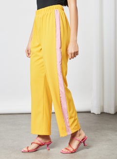 اشتري Modest Comfortable Pants With Side Tape أصفر في الامارات