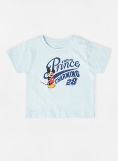 Buy Baby Boys Crew Neck T-Shirt Blue in Saudi Arabia