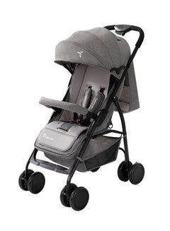 Buy Trip Plus Stroller With Extra Wide Stylish Canopy - Grey in UAE