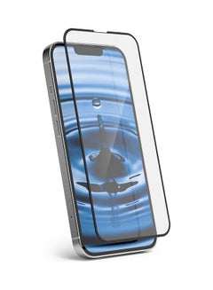 Buy Full Cover Glass Screen Protector For iPhone 14/13/13 Pro 6.1-inch Black in Saudi Arabia