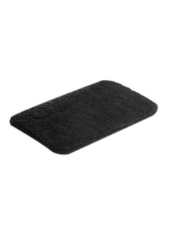 Buy Water Absorbent Non Slip Bath Mat Black 75 x 45cm in Saudi Arabia