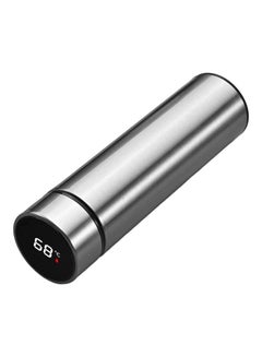 Buy LED Smart Temperature Display Vacuum Thermal Bottle Silver in UAE