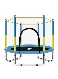 اشتري Indoor And Outdoor Round Sports Bounce Trampoline For Kids 140x140x100cm في السعودية