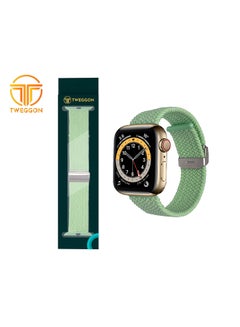 Buy Replacement Braided Apple Watch Band for 41/40/38mm Pistachio in UAE