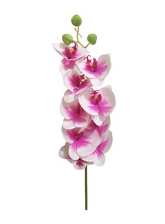 Buy Artificial Real Touch Orchid Flowers For Weddings, Crafting, Kitchen Or Rustic Home Decor–Indoor/Outdoor Use Purple/White 105x66x11cm in UAE