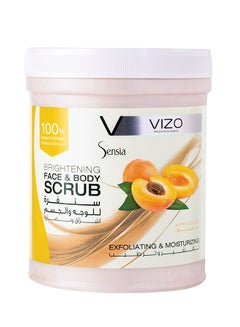 Buy Sensia Face And Body Scrub Apricot 1000ml in UAE
