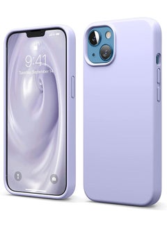 Buy Liquid Silicone Case For Apple iPhone 13 Purple in UAE