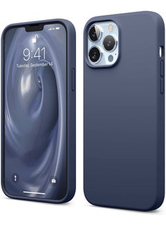 Buy Liquid Silicone Case For Apple iPhone 13 Pro Max Jean Indigo in UAE